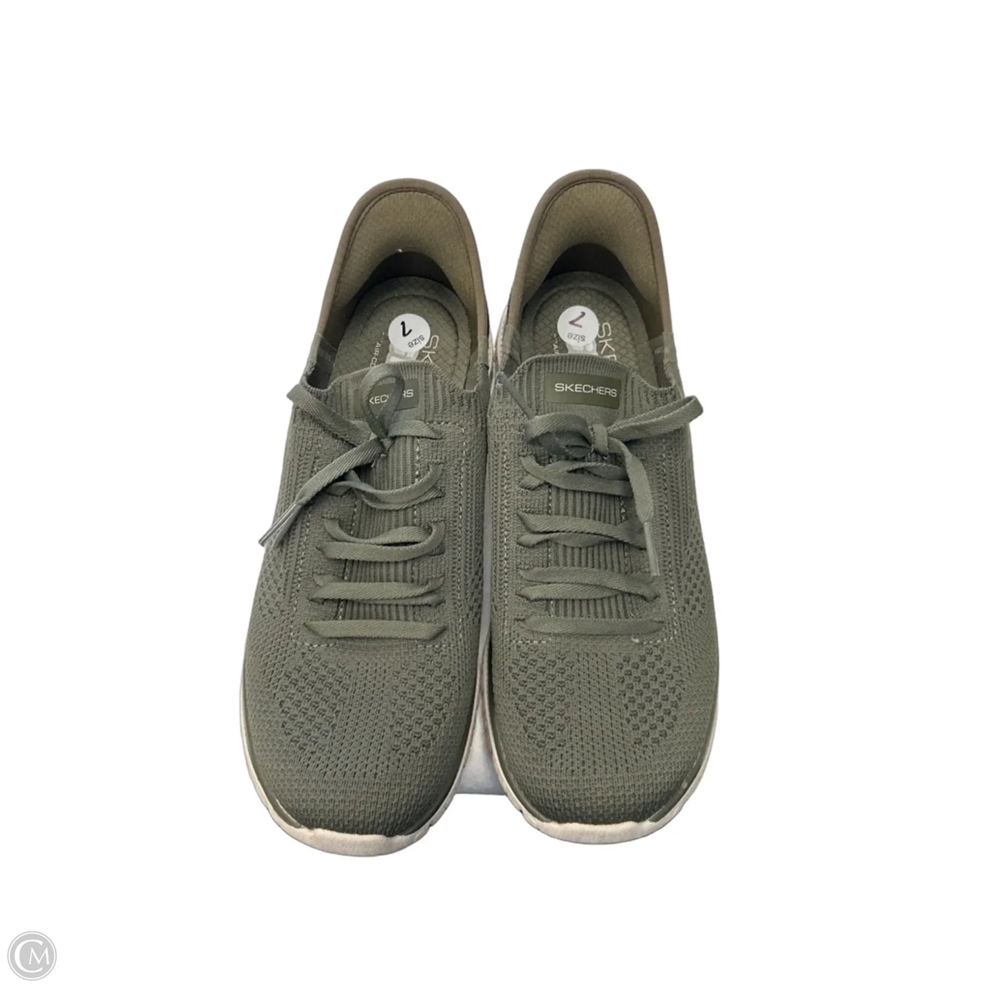 Shoes Athletic By Skechers In Green, Size: 7