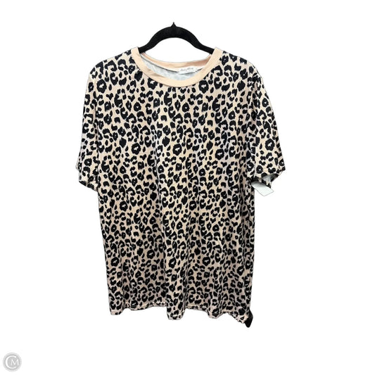 Top Short Sleeve By Clothes Mentor In Animal Print, Size: Xxl