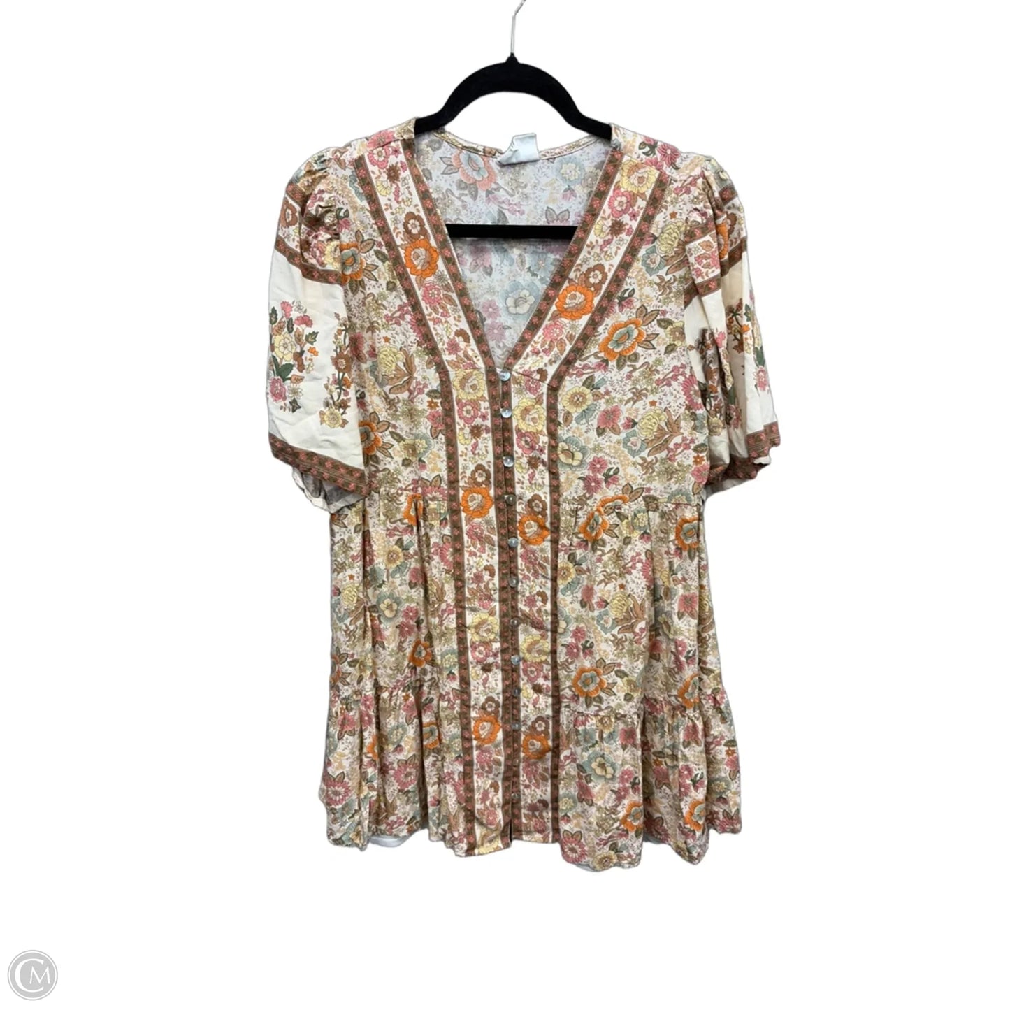 Dress Casual Midi By New In In Orange, Size: L