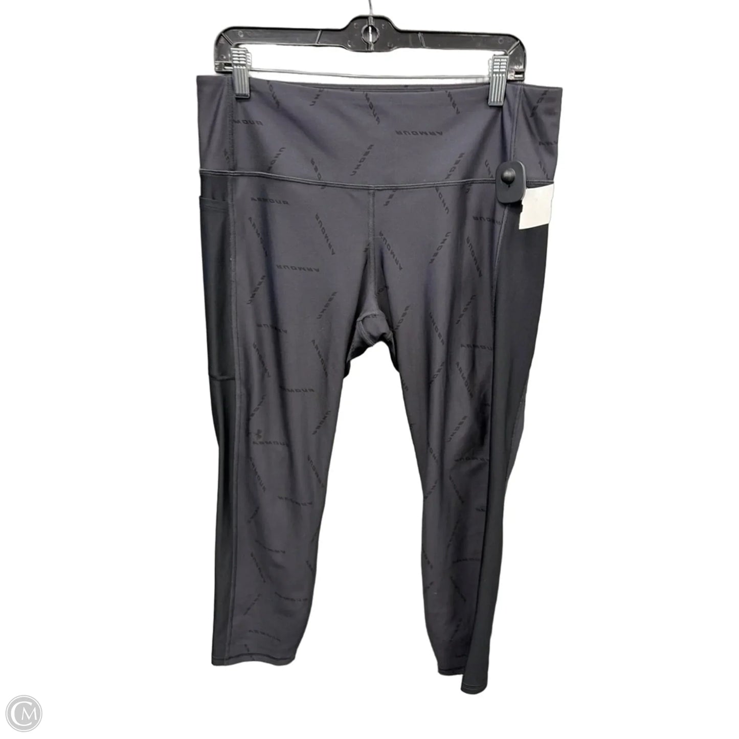 Athletic Leggings By Under Armour In Grey, Size: Xl
