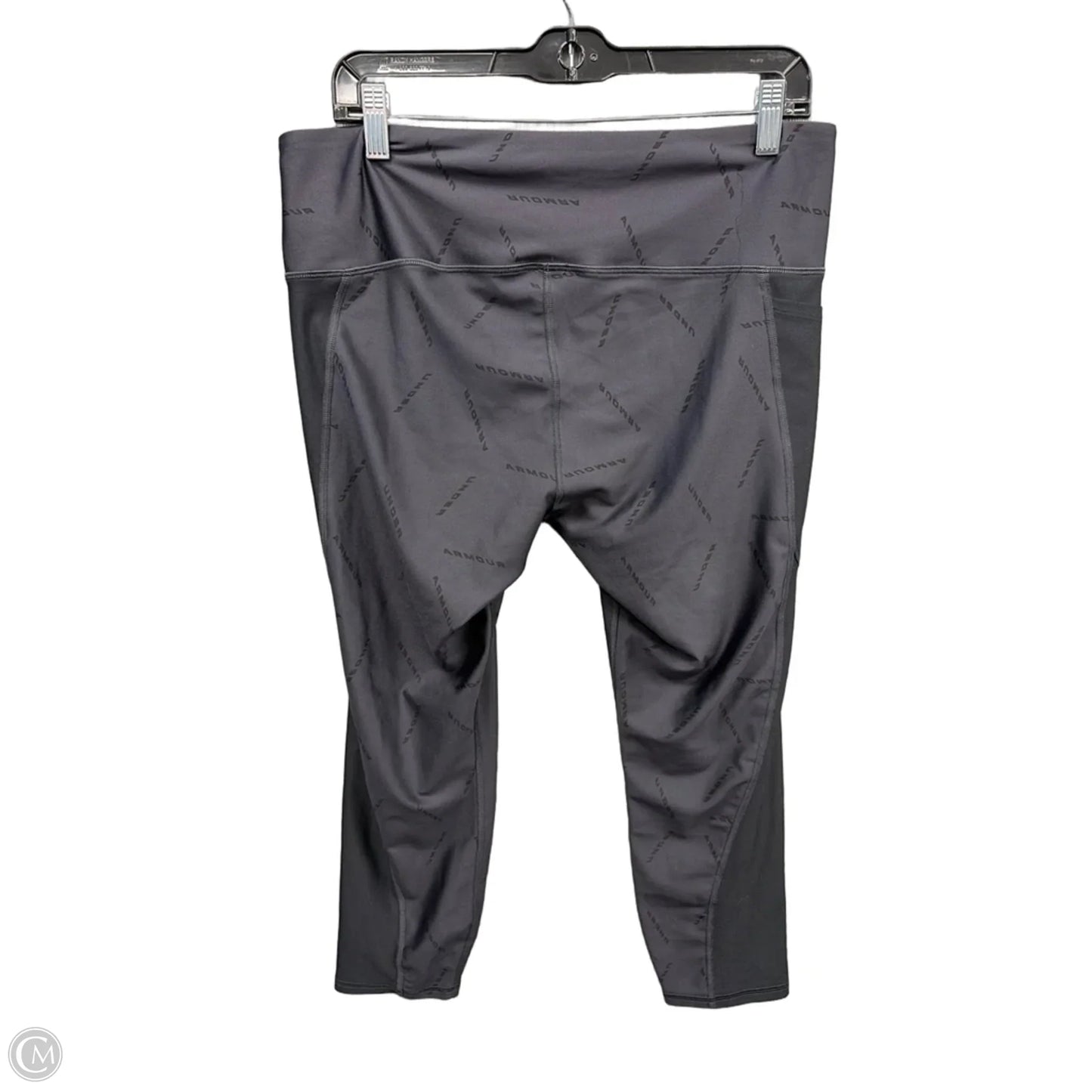 Athletic Leggings By Under Armour In Grey, Size: Xl