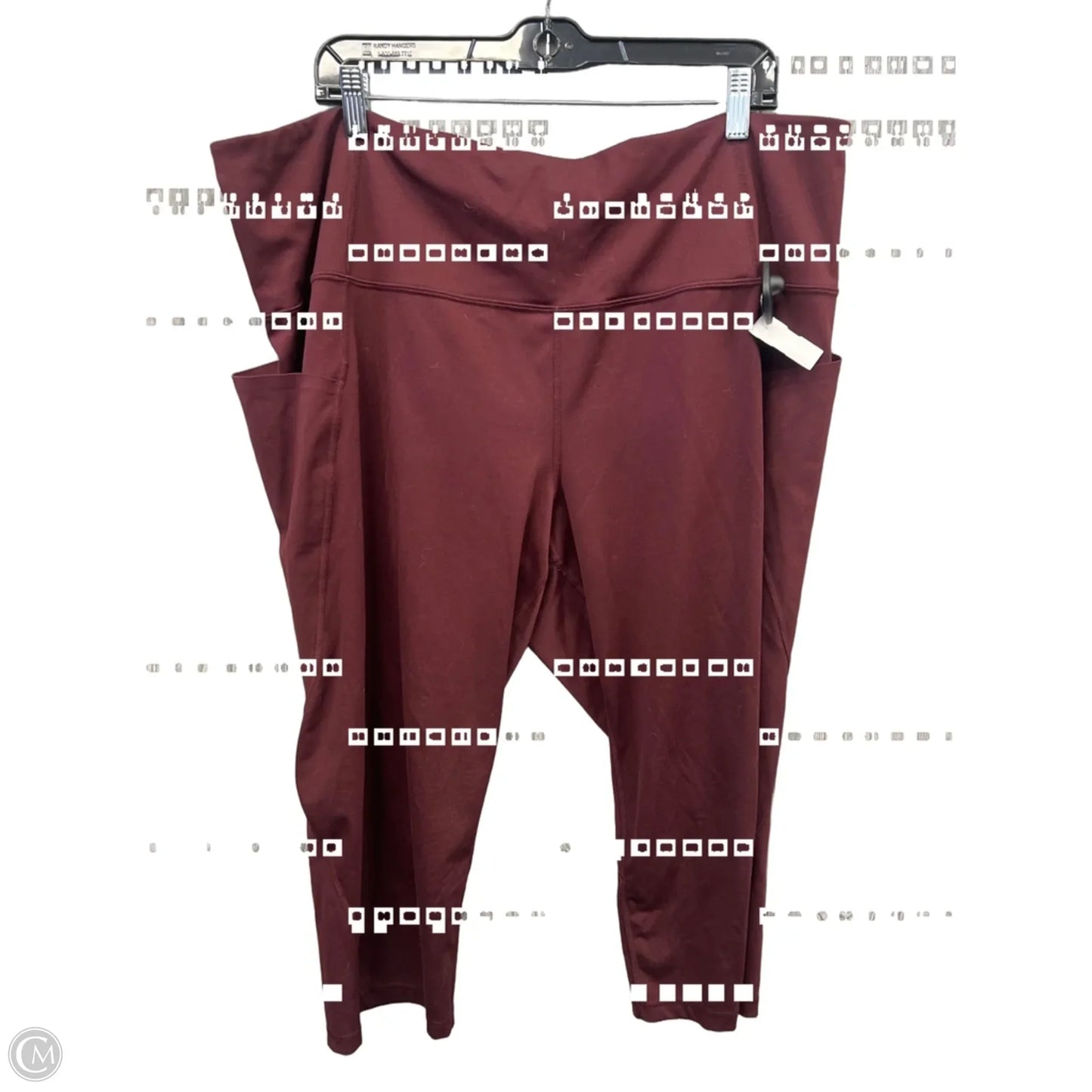 Athletic Capris By Xersion In Red, Size: 3x