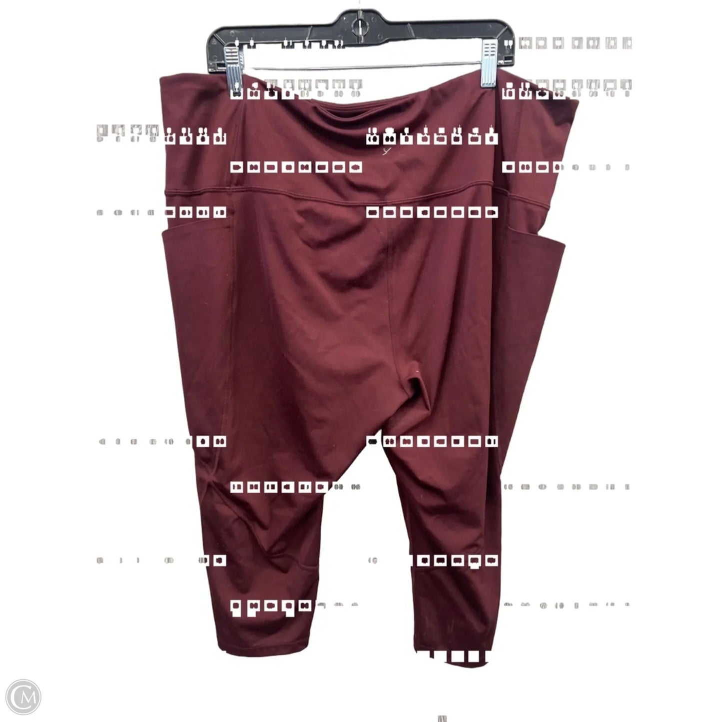 Athletic Capris By Xersion In Red, Size: 3x