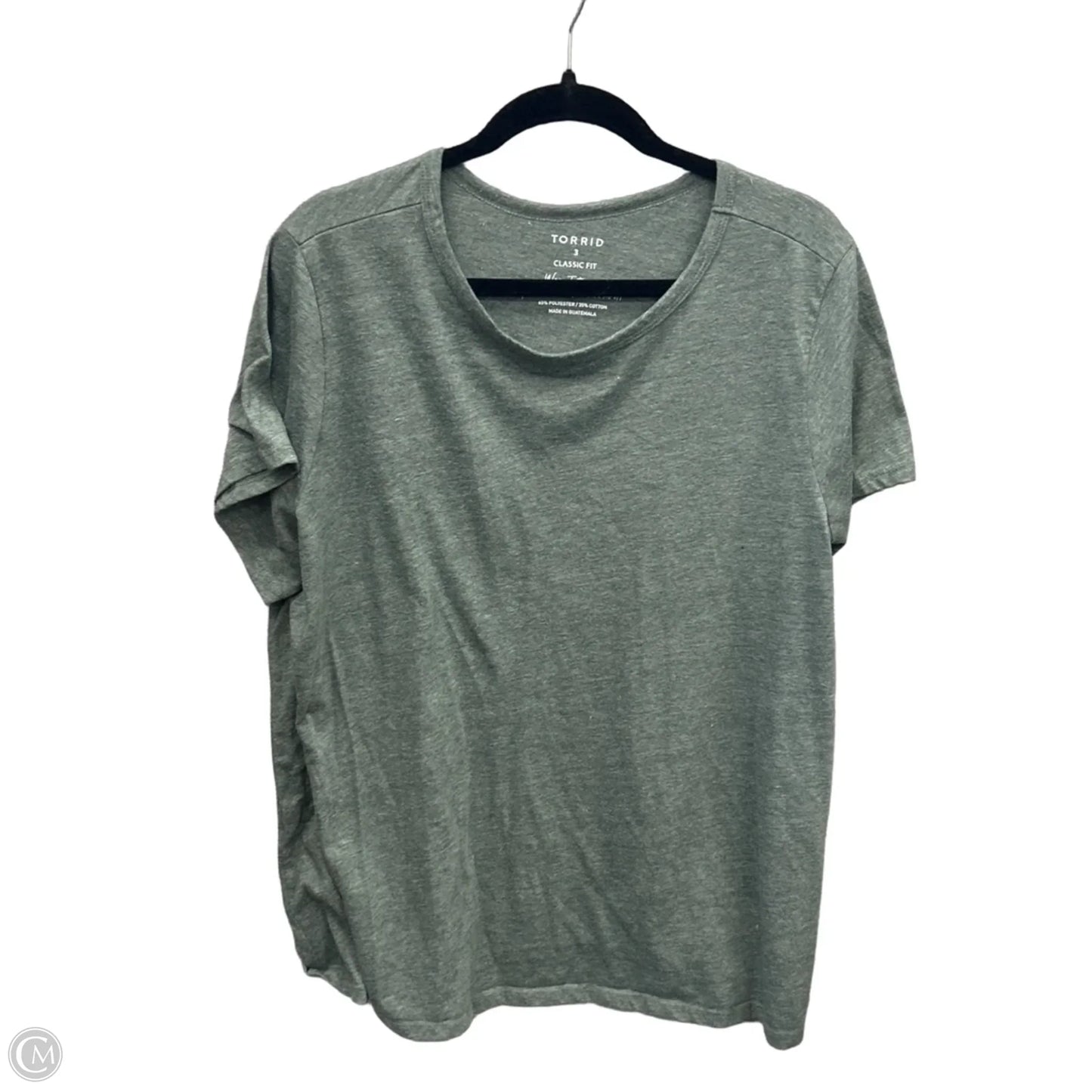 Top Short Sleeve By Torrid In Green, Size: 3x