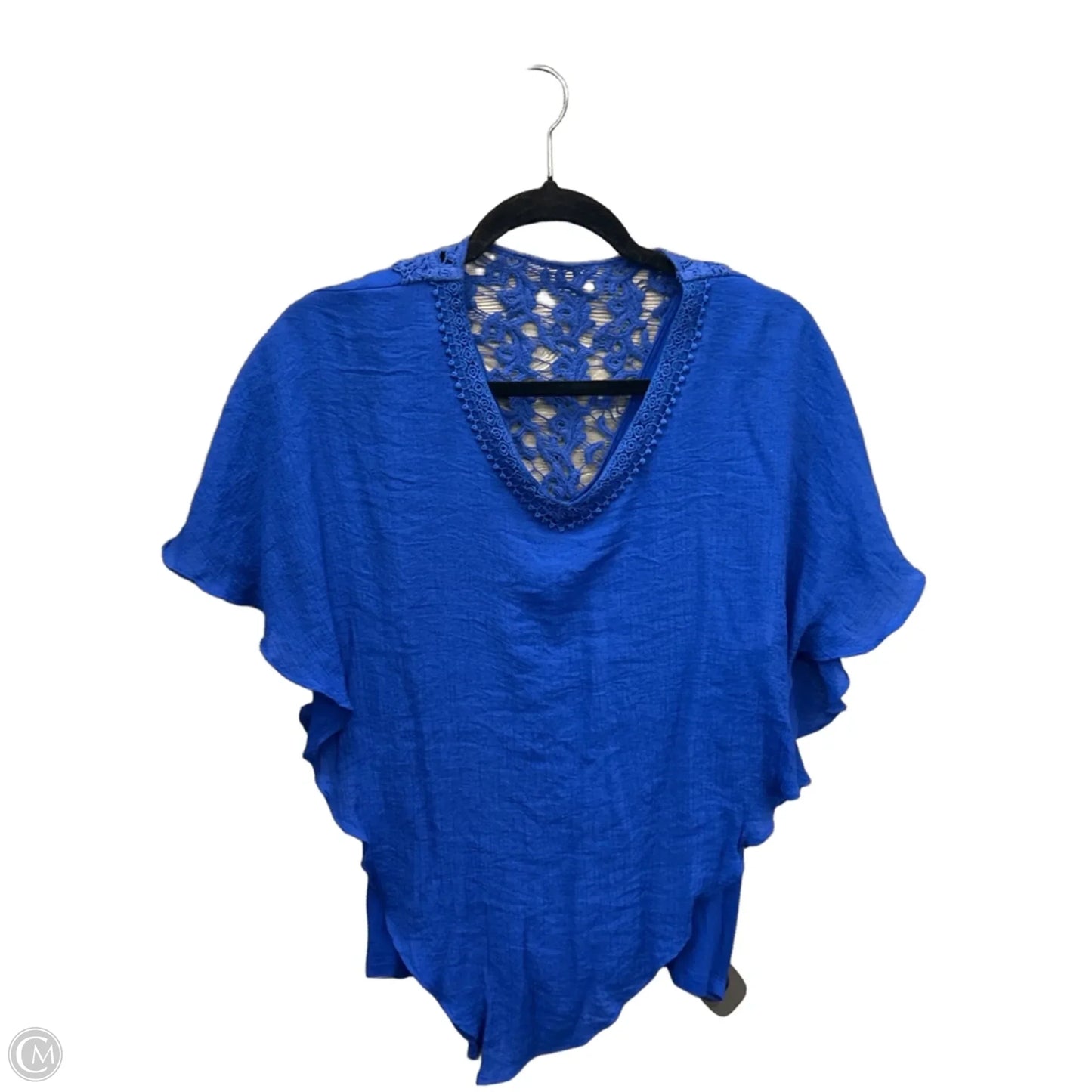 Top Short Sleeve By Apt 9 In Blue, Size: M