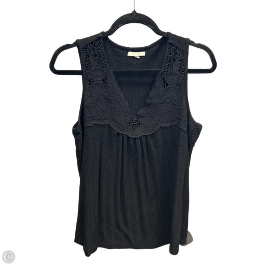 Top Sleeveless By Maurices In Black, Size: L