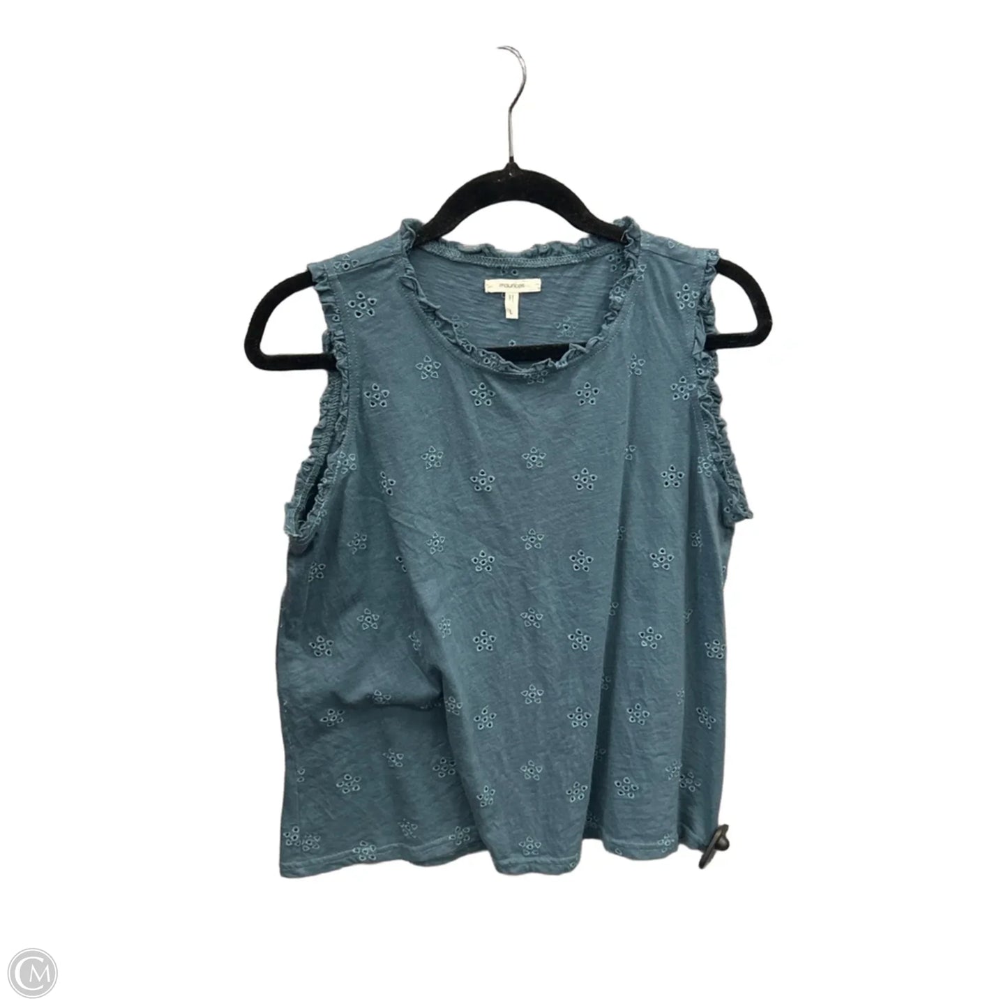 Top Sleeveless By Maurices In Blue, Size: L
