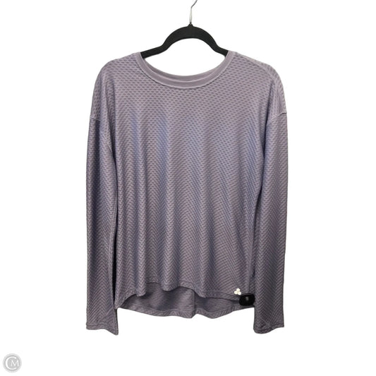 Athletic Top Long Sleeve Crewneck By Tek Gear In Purple, Size: M