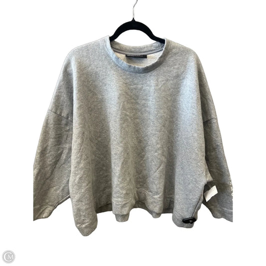 Athletic Sweatshirt Crewneck By Under Armour In Grey, Size: L