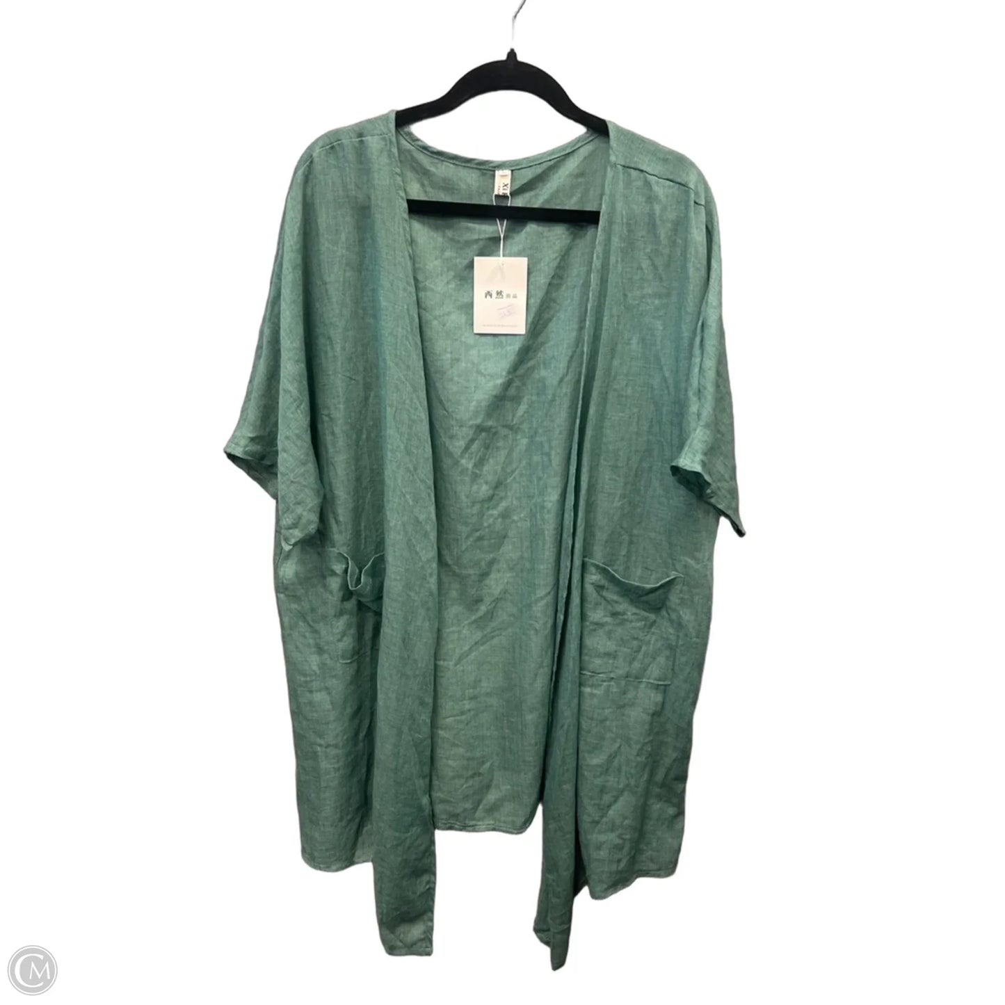 Kimono By Clothes Mentor In Green, Size: L