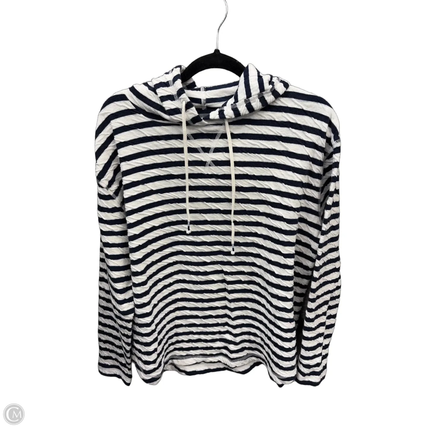 Sweatshirt Hoodie By Eddie Bauer In Striped Pattern, Size: Xl