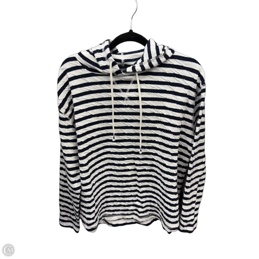 Sweatshirt Hoodie By Eddie Bauer In Striped Pattern, Size: Xl