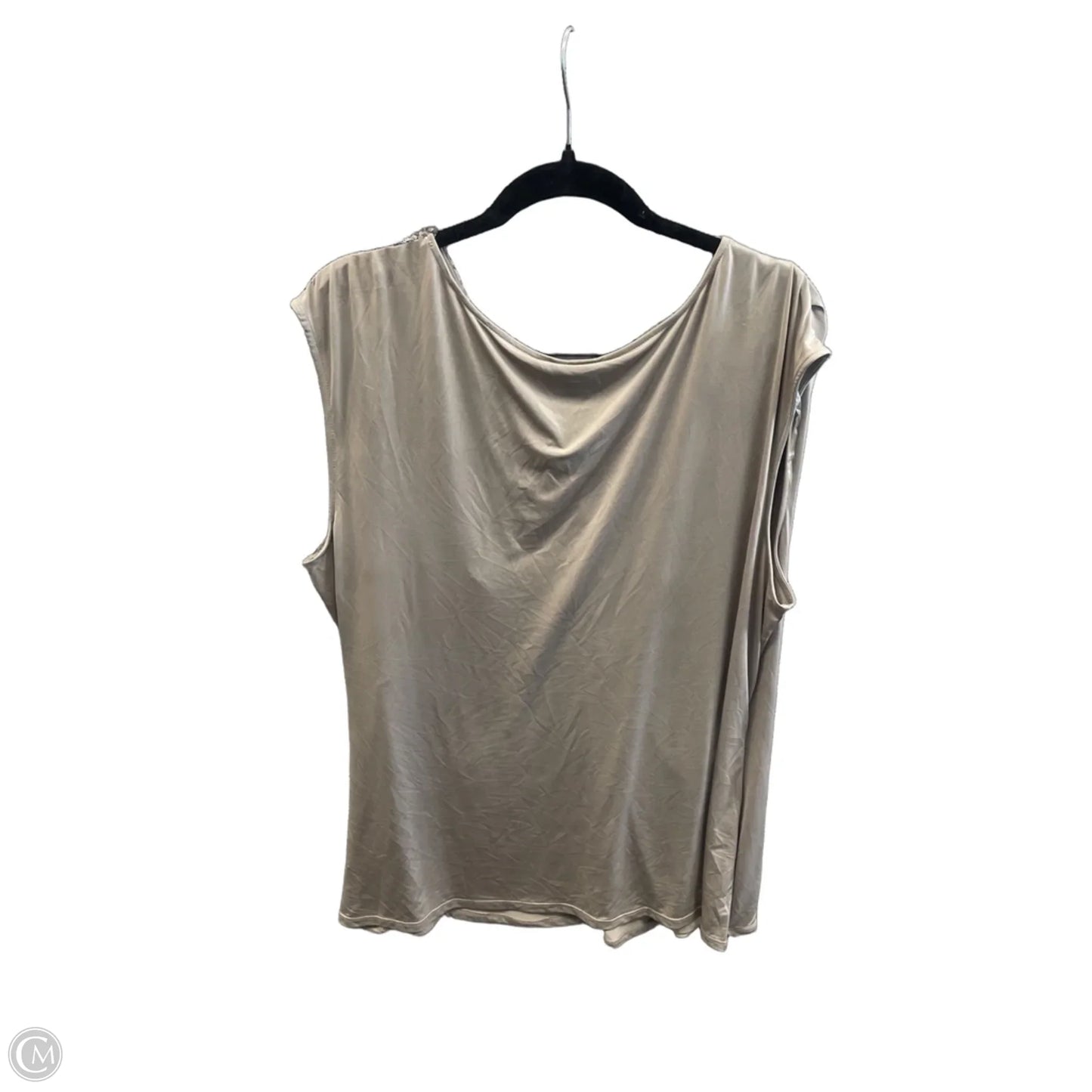 Top Short Sleeve By Worthington In Silver, Size: 2x