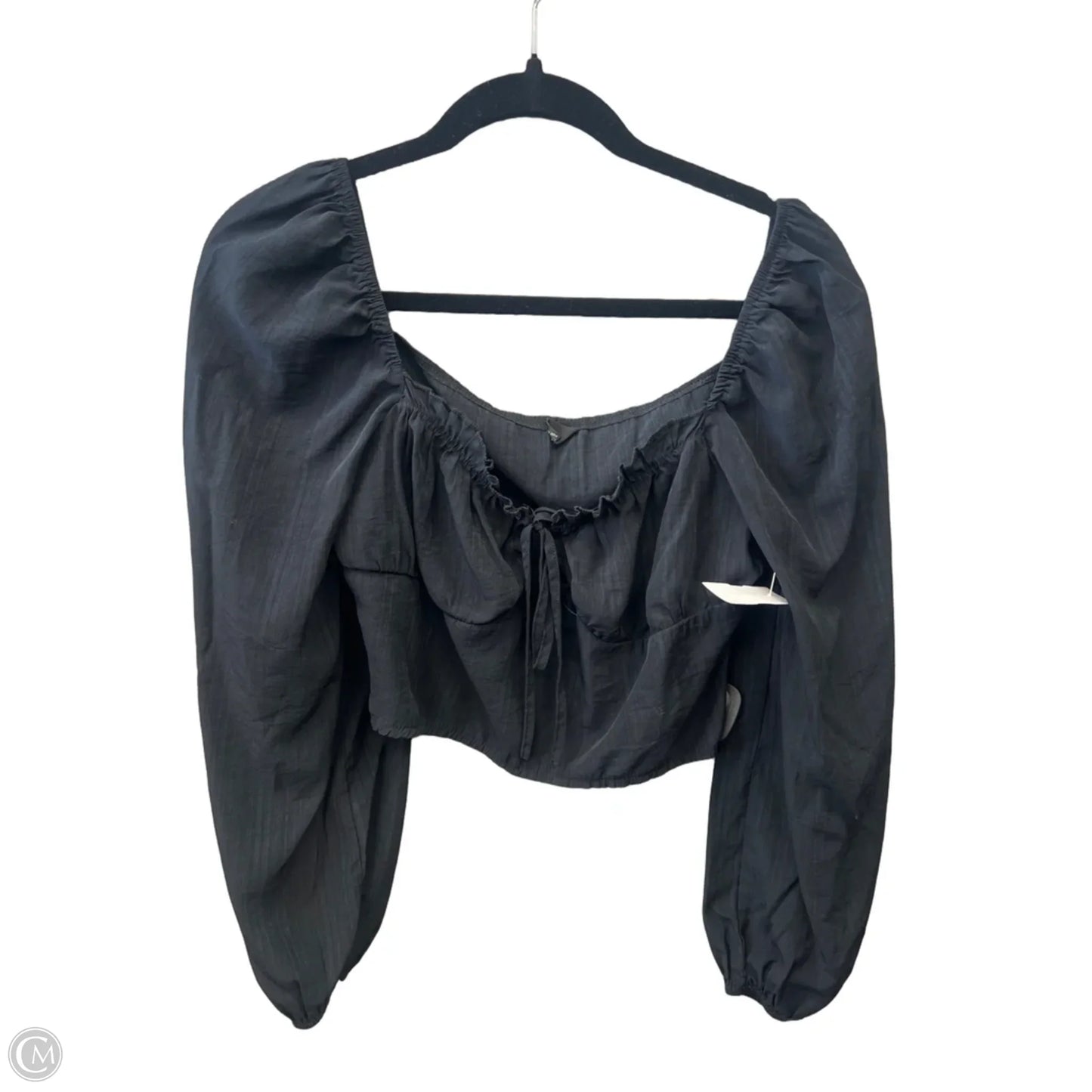 Top Long Sleeve By Shein In Black, Size: L
