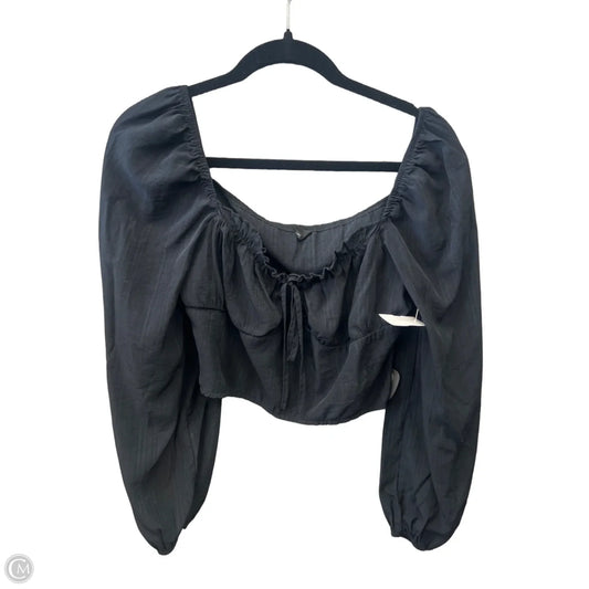 Top Long Sleeve By Shein In Black, Size: L