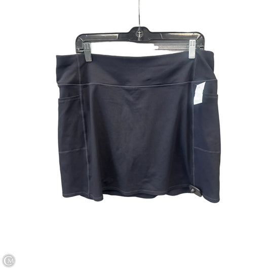 Athletic Skirt By Skechers In Black, Size: Xl