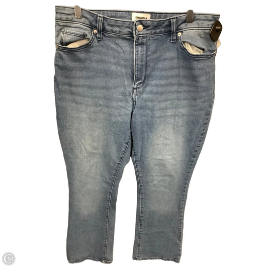Jeans Straight By Sonoma In Blue Denim, Size: 16