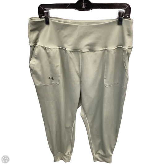 Athletic Leggings By Under Armour In Green, Size: 1x