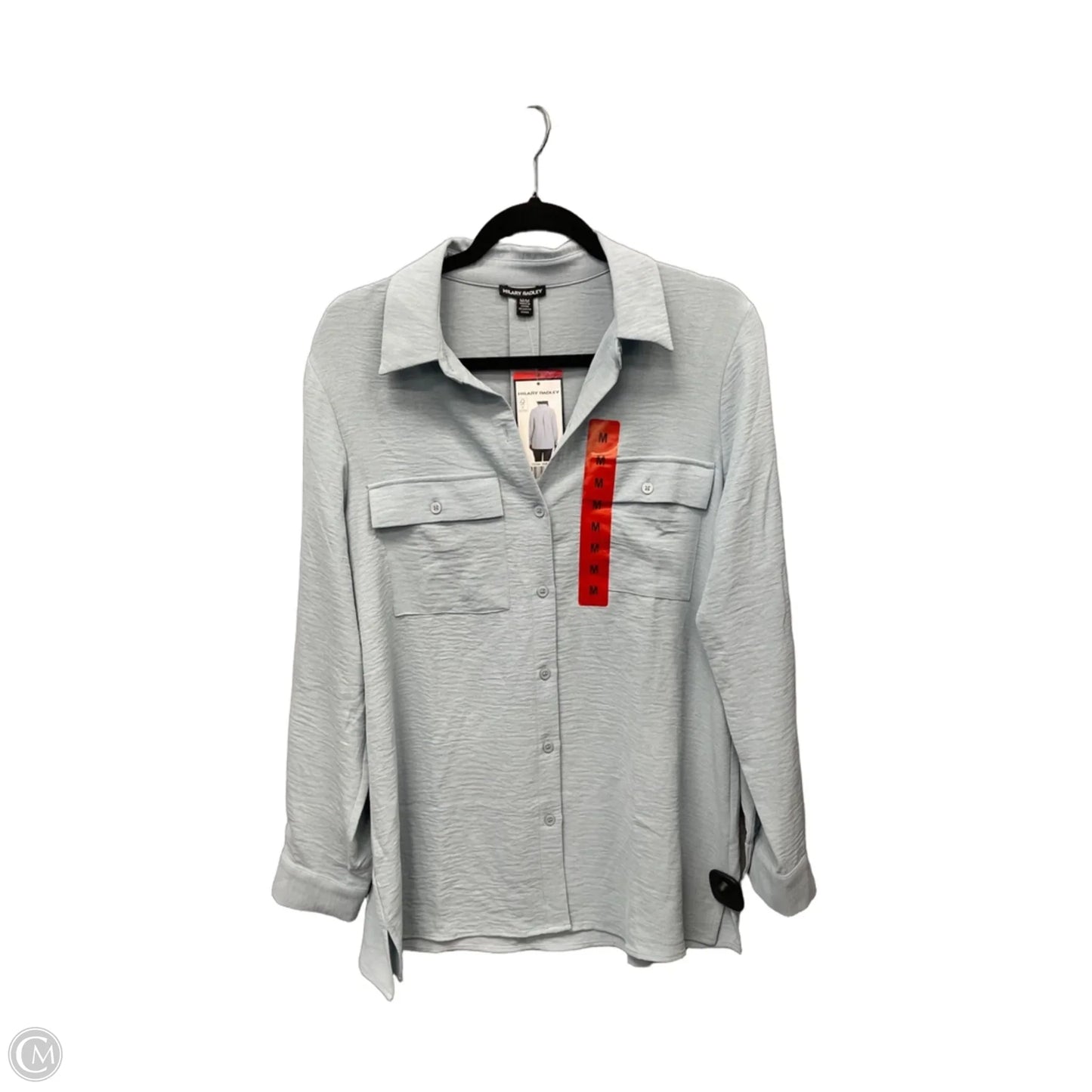 Top Long Sleeve By Hilary Radley In Blue, Size: M