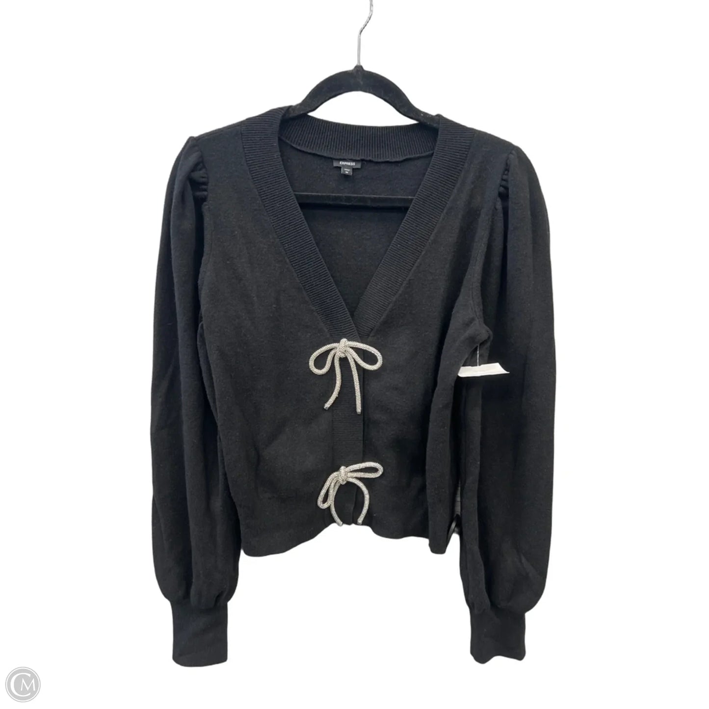 Sweater Cardigan By Express In Black, Size: M