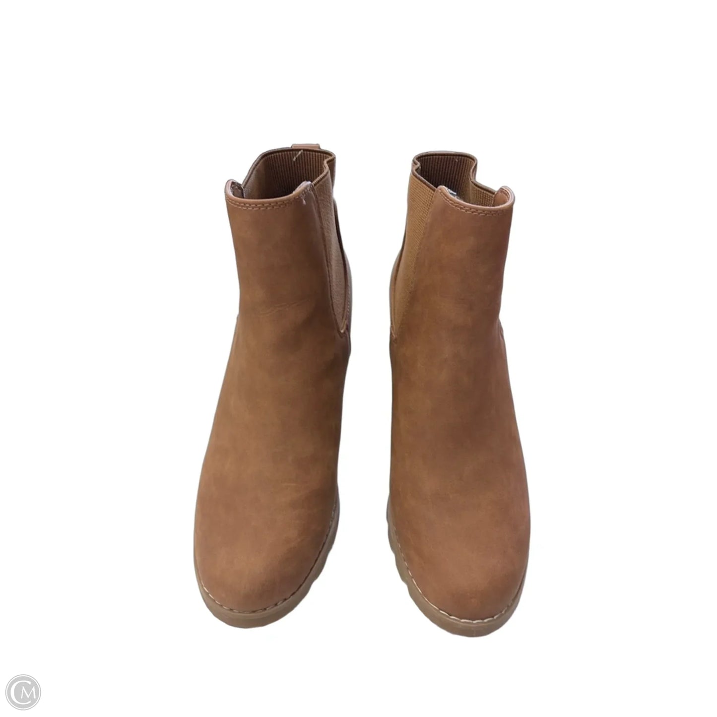 Boots Ankle Heels By Universal Thread In Brown, Size: 9
