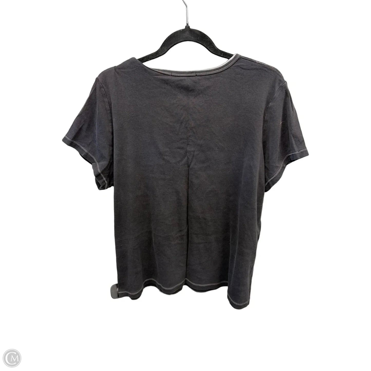 Top Short Sleeve By Bleu In Black, Size: 3x