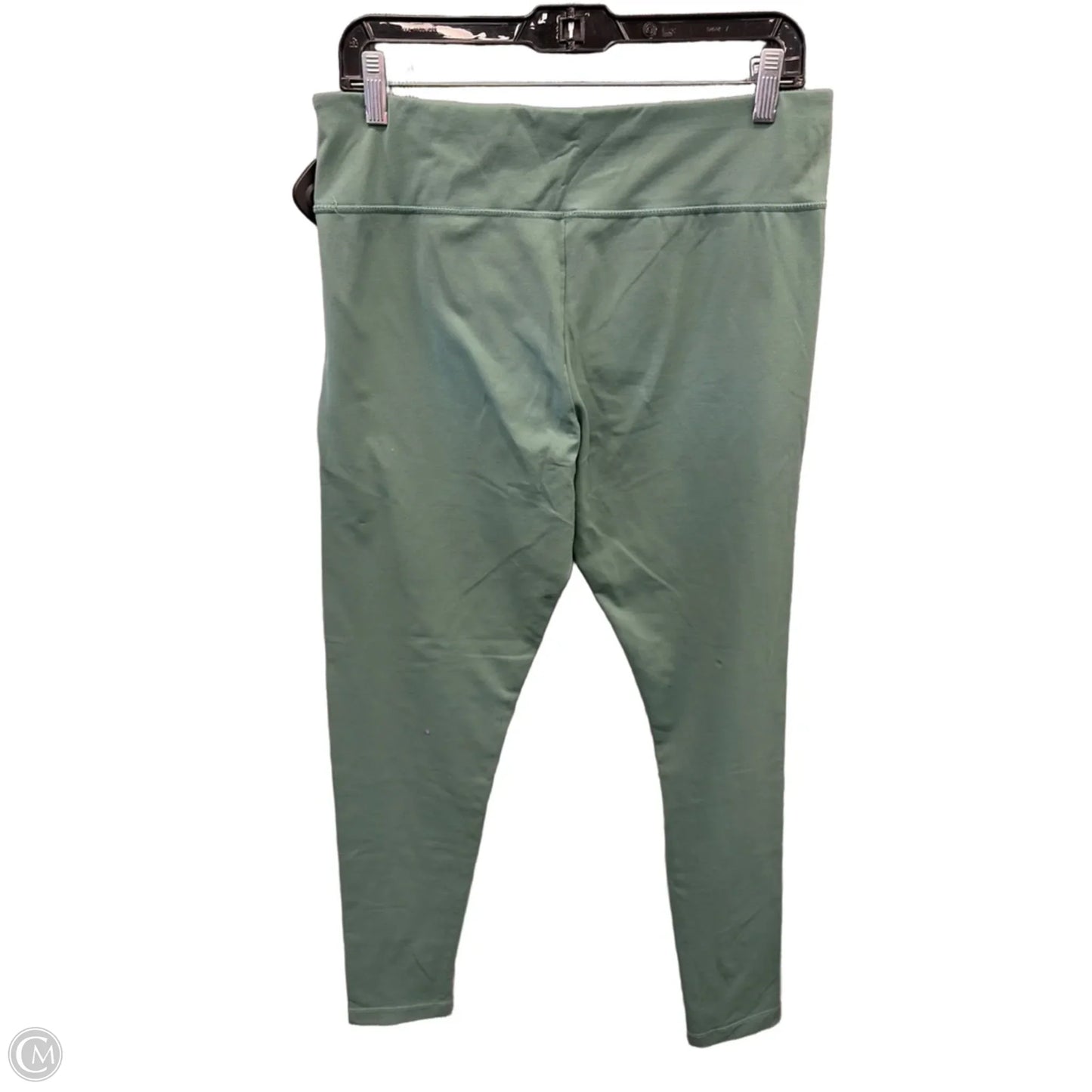 Athletic Leggings By Danskin In Green, Size: Xl