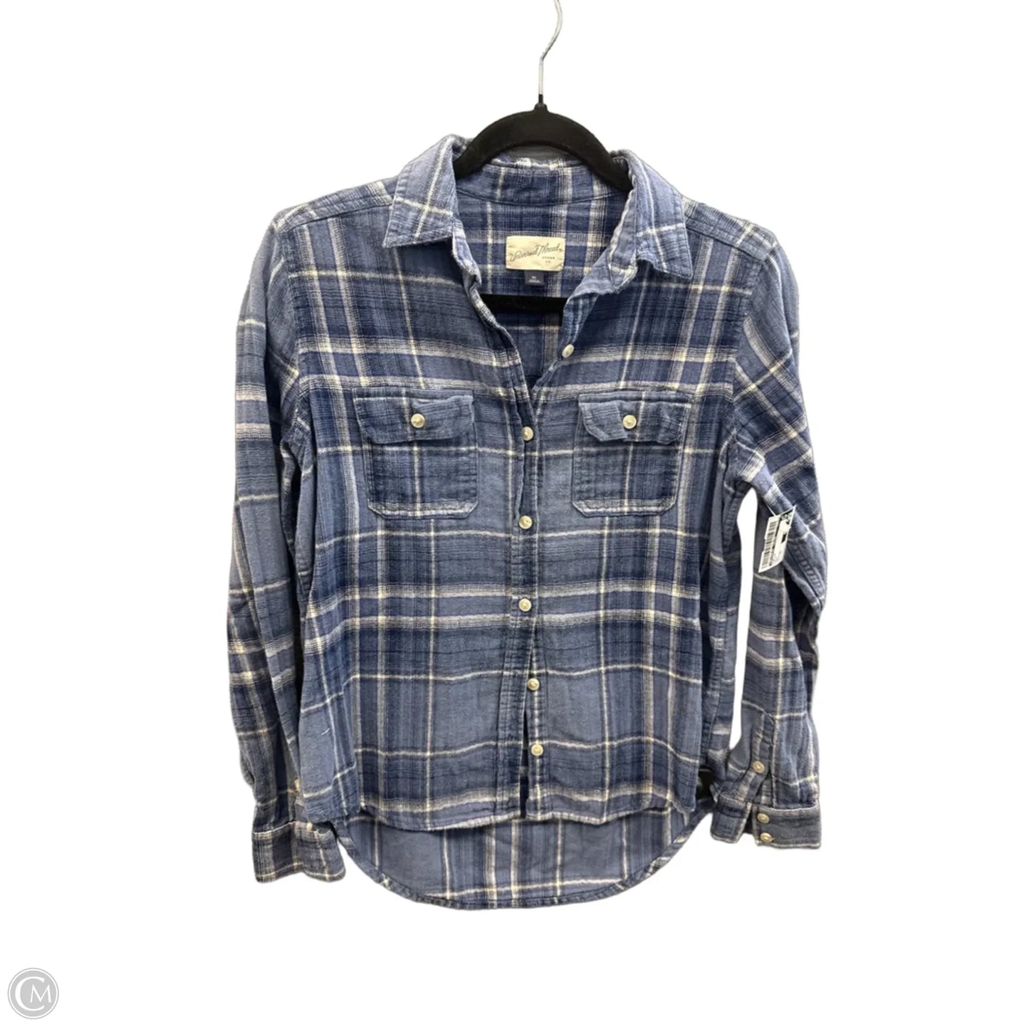 Top Long Sleeve By Universal Thread In Blue, Size: Xs