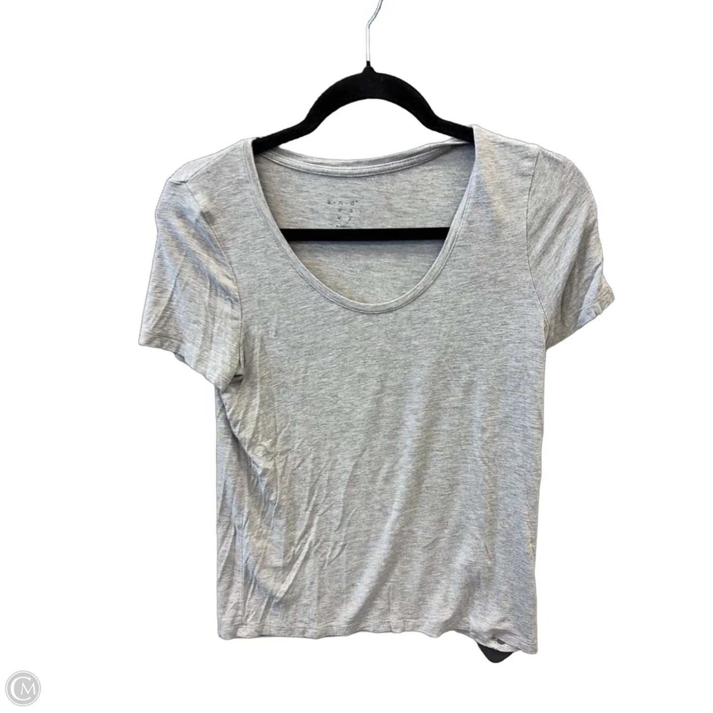 Top Short Sleeve Basic By A New Day In Grey, Size: Xs