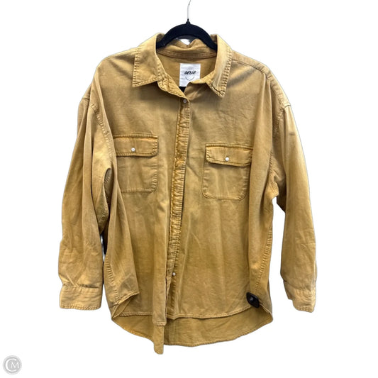 Top Long Sleeve By Aerie In Yellow, Size: M