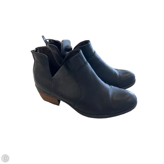 Boots Ankle Heels By Boc In Black & Brown, Size: 6.5