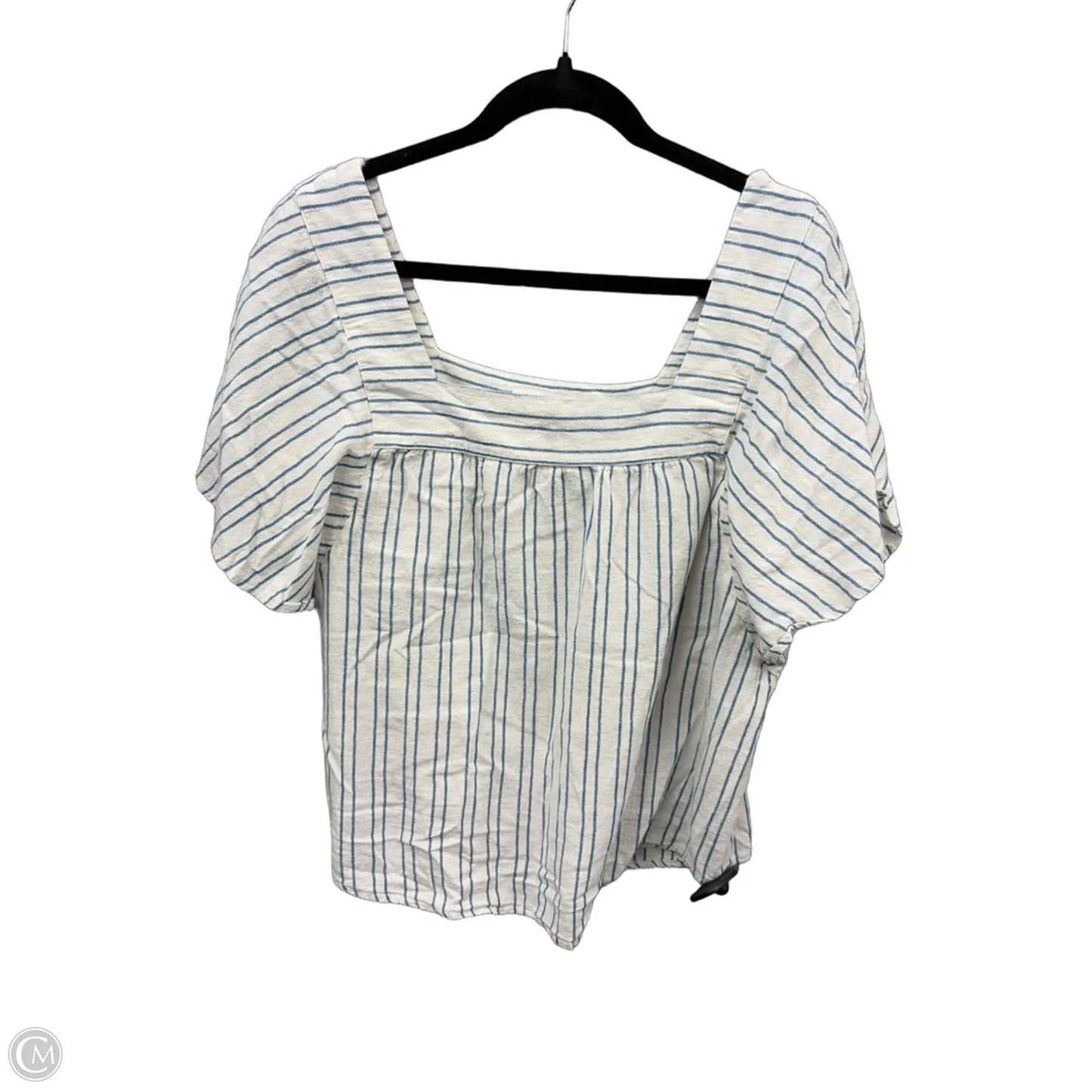 Top Short Sleeve By Sonoma In Striped Pattern, Size: Xl