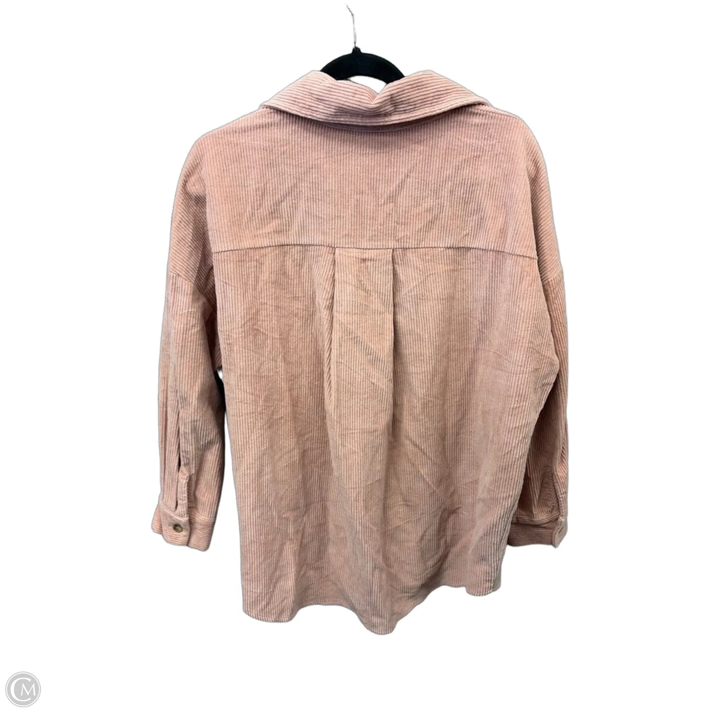 Jacket Shirt By Ninexis In Pink, Size: Osfm