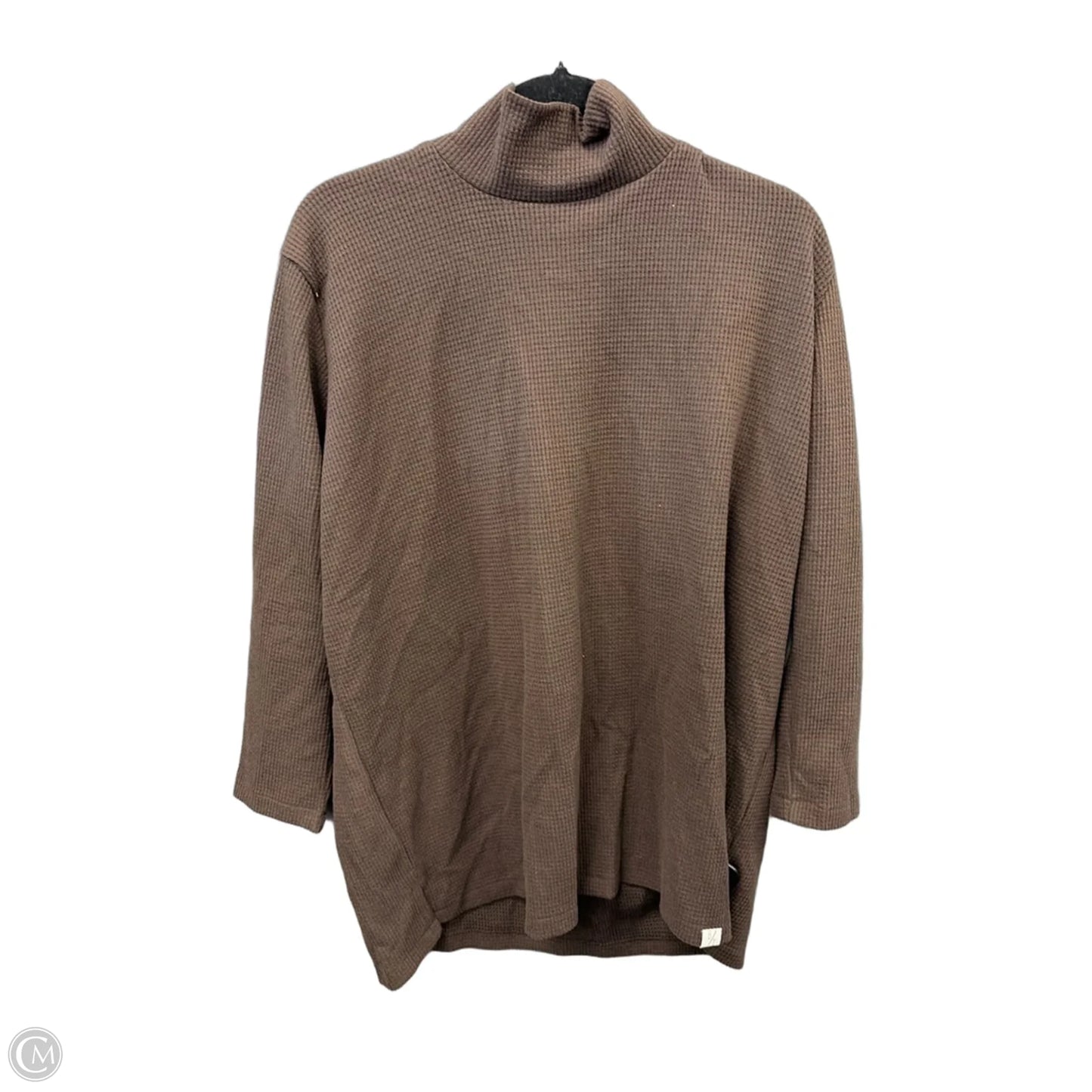 Top Long Sleeve By Clothes Mentor In Brown, Size: M