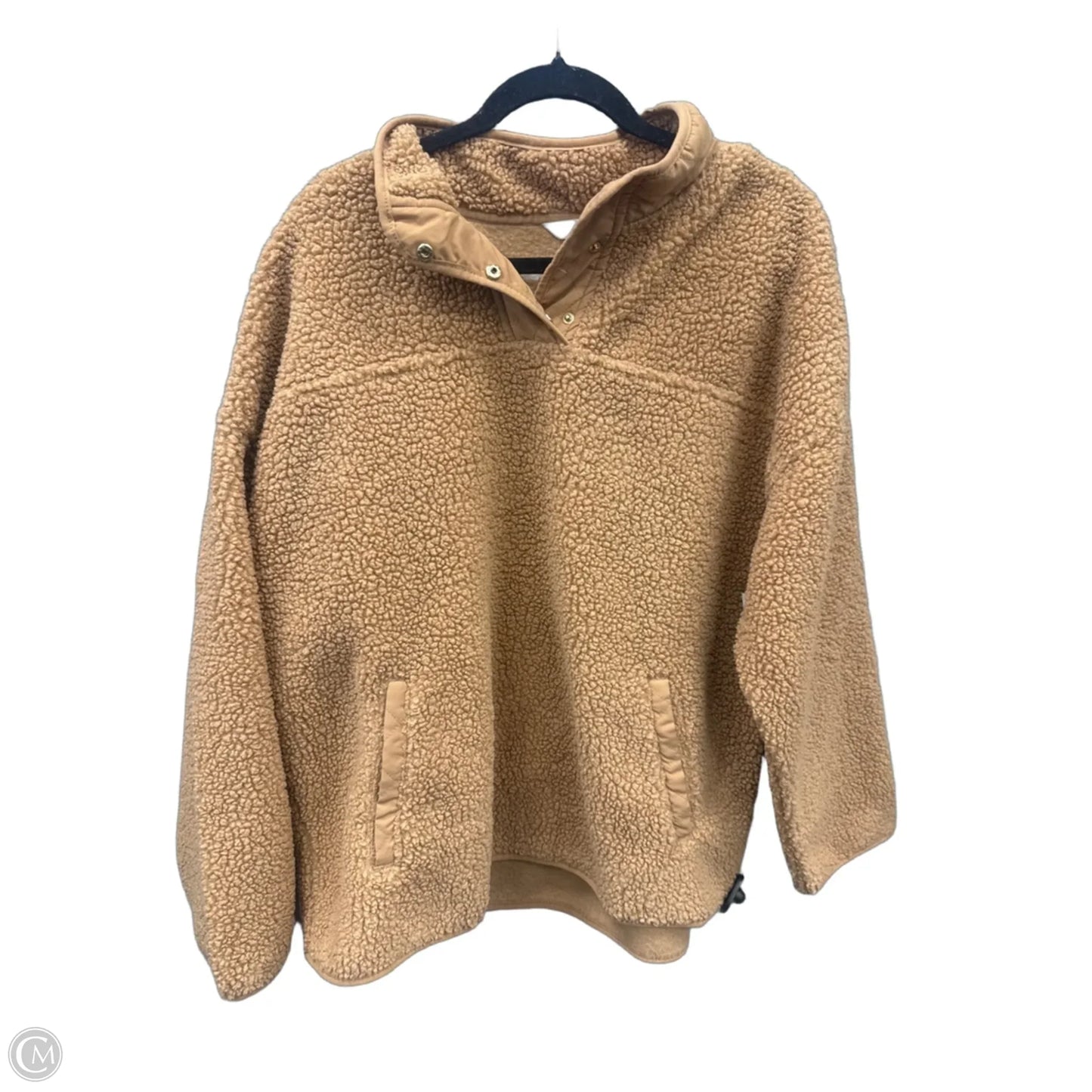 Sweatshirt Collar By Time And Tru In Brown, Size: Xl