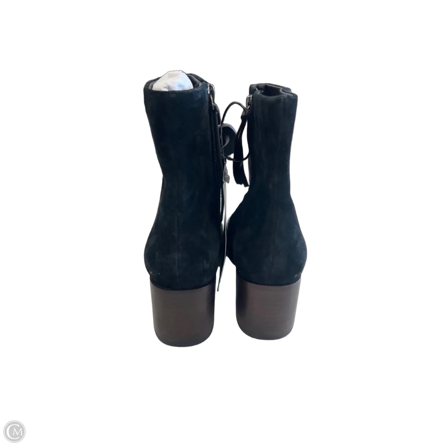 Boots Ankle Heels By Toms In Black & Brown, Size: 6.5