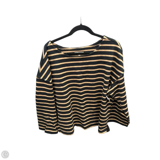 Top Long Sleeve By Madewell In Striped Pattern, Size: Xl