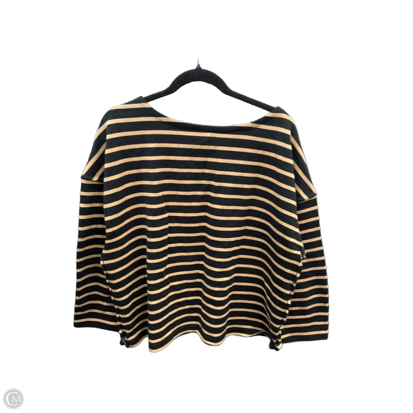 Top Long Sleeve By Madewell In Striped Pattern, Size: Xl