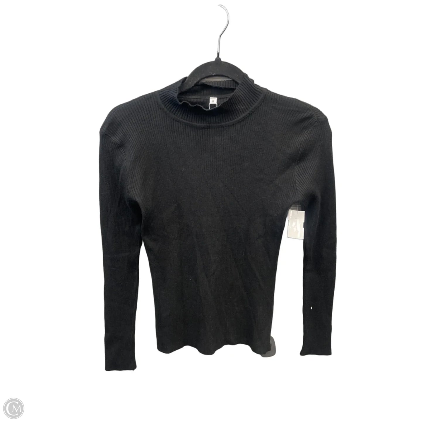 Top Long Sleeve By Clothes Mentor In Black, Size: M