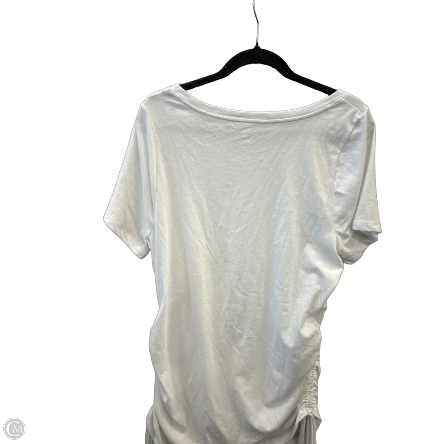 Top Short Sleeve By Lane Bryant In White, Size: Xl