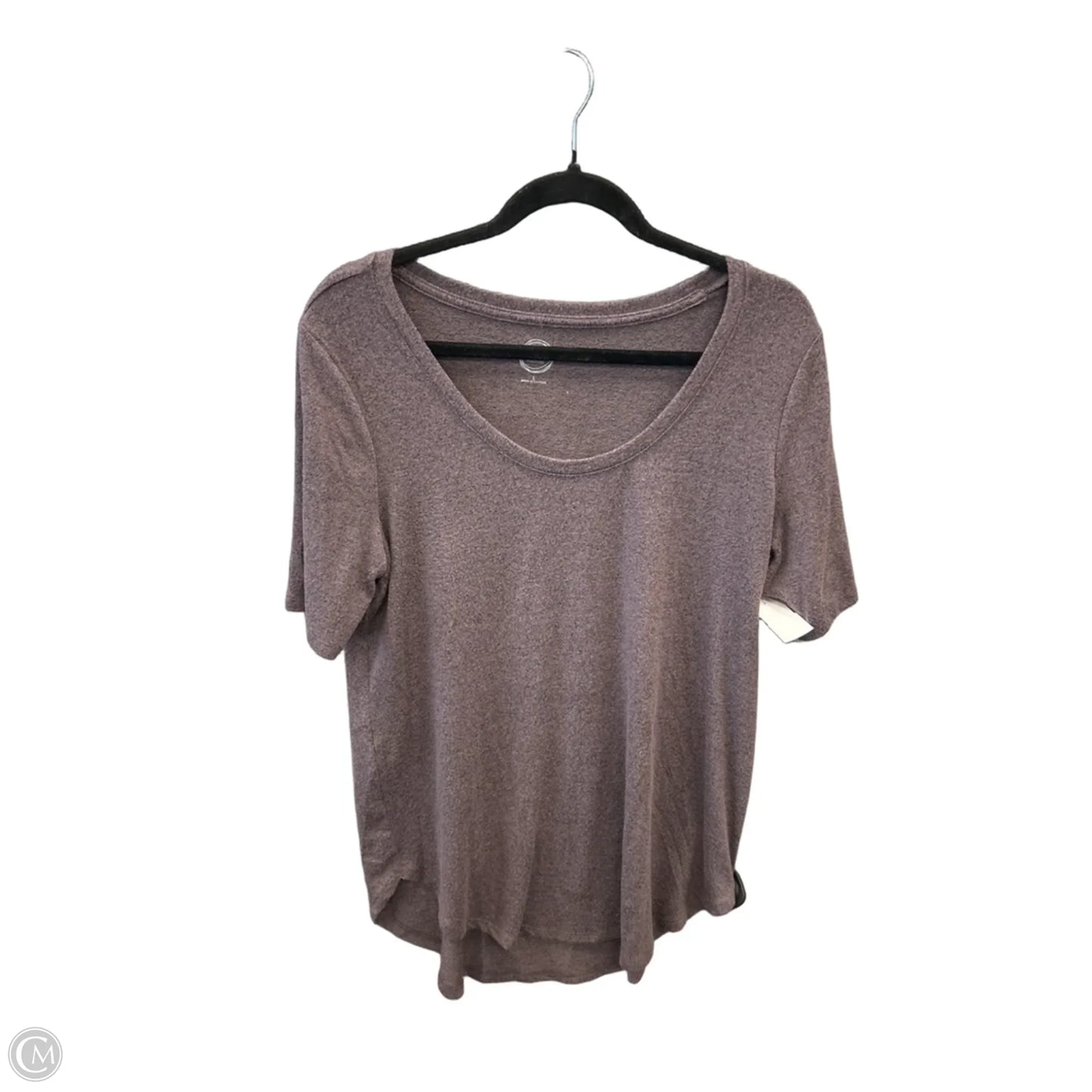 Top Short Sleeve By Maurices In Purple, Size: L
