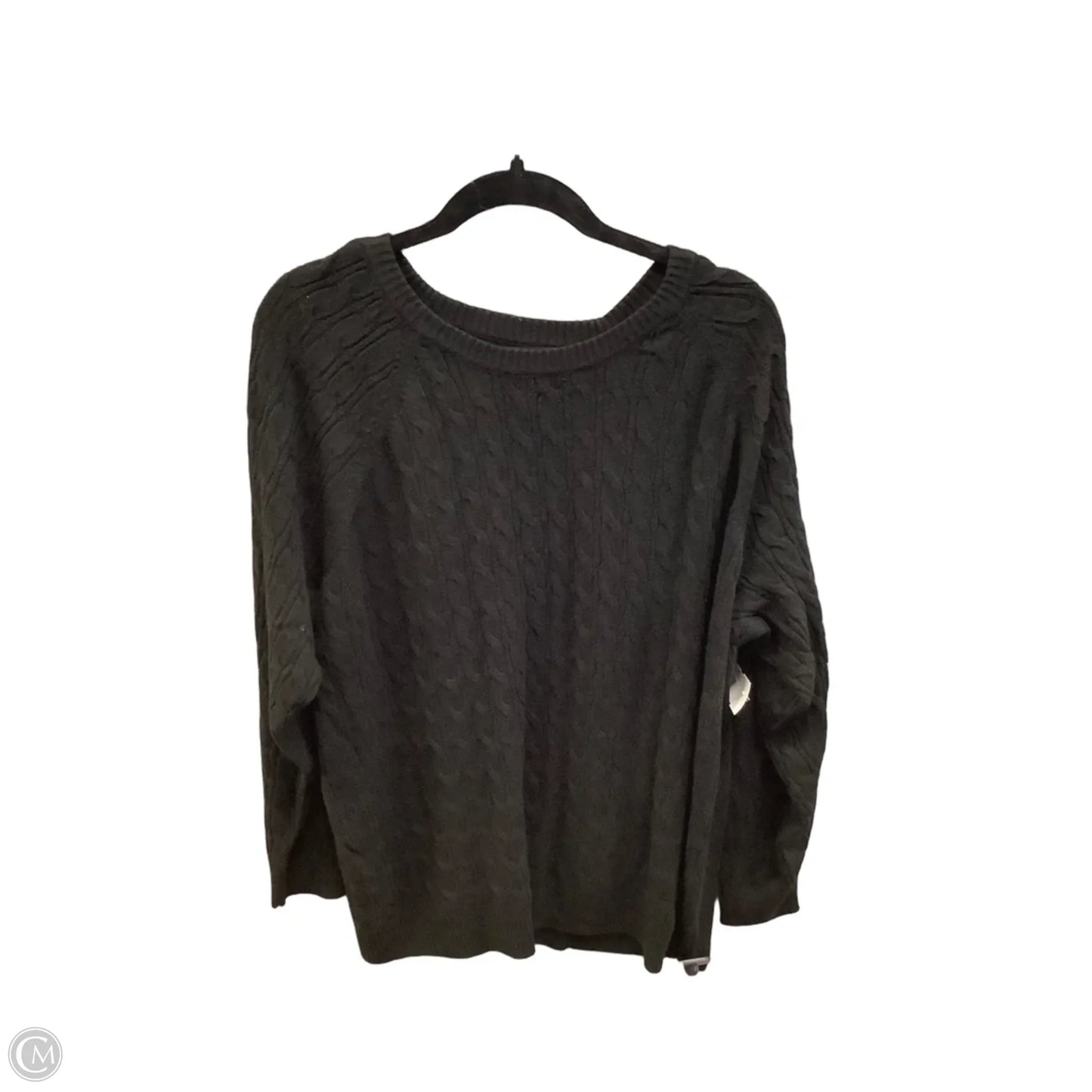 Sweater By Croft And Barrow In Black, Size: 2x
