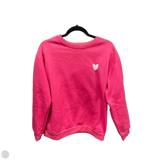 Sweatshirt Crewneck By Shein In Pink, Size: L