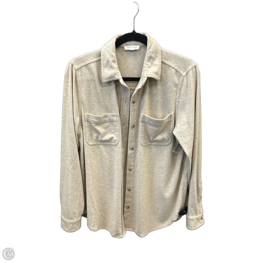 Top Long Sleeve By Beachlunchlounge In Cream, Size: M