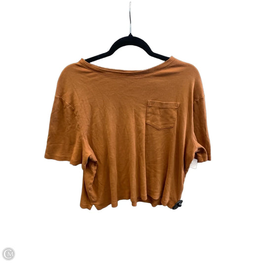 Top Short Sleeve Basic By A New Day In Orange, Size: Xl