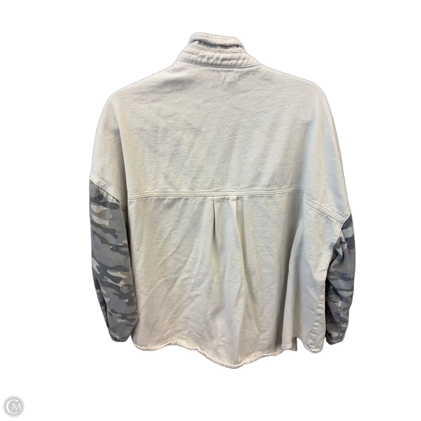 Jacket Denim By Pol In Grey, Size: L