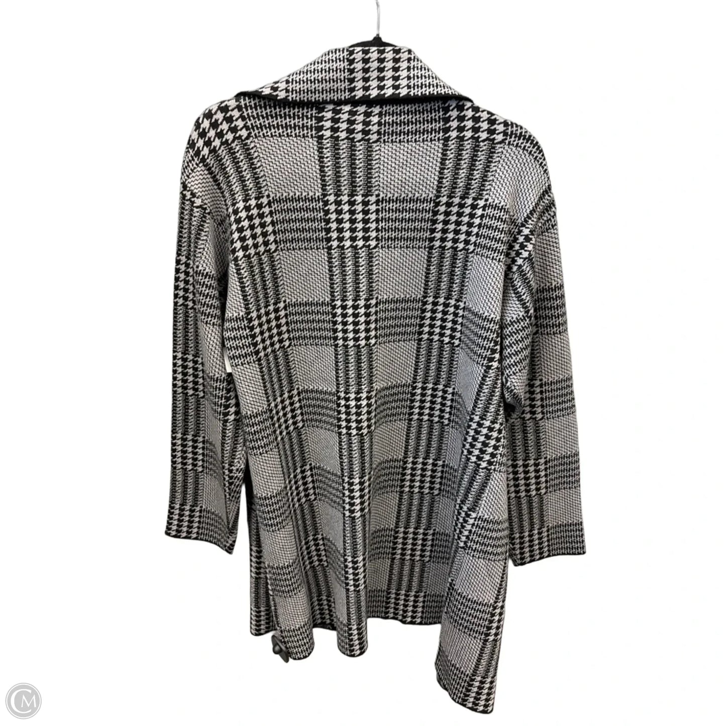 Cardigan By Clothes Mentor In Black & Grey, Size: M