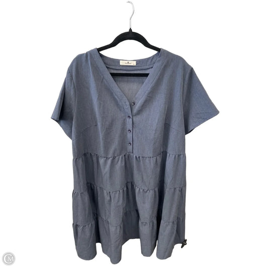 Dress Casual Midi By Agnes Orinda In Grey, Size: 2x