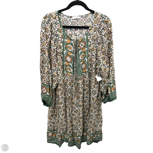 Dress Casual Midi By Clothes Mentor In Green, Size: 2x