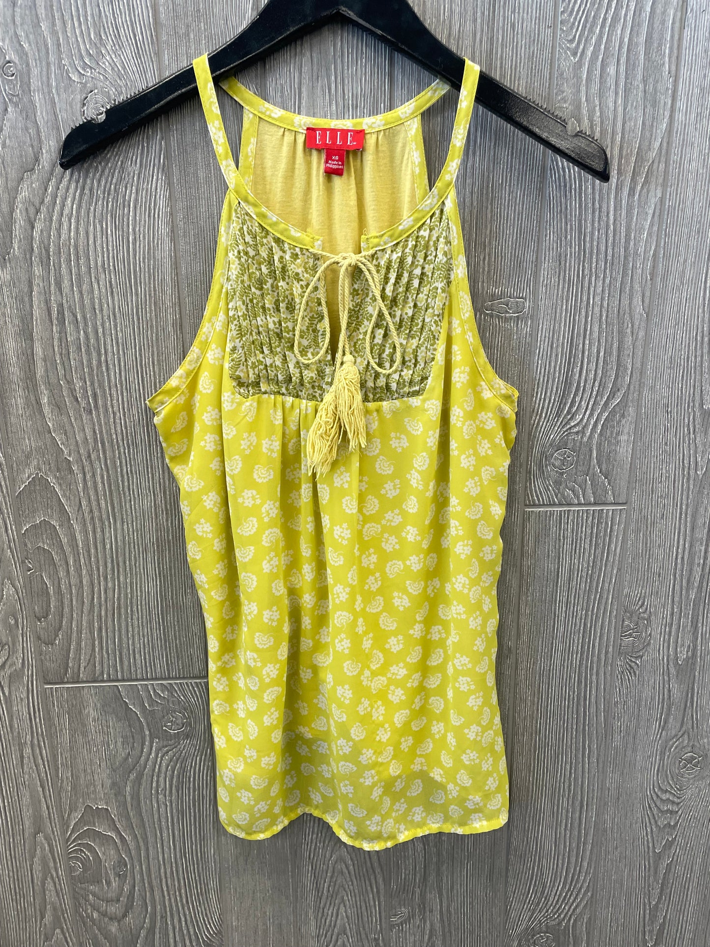 Yellow Top Sleeveless Elle, Size Xs